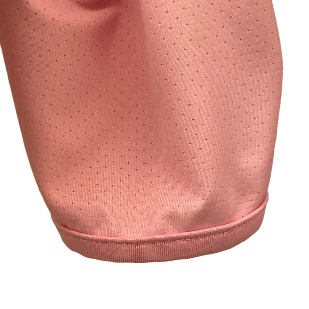 Bold Spirit Vintage Lt Pink Full Zip Perforated Mesh Jacket Grey Collar & Stripe - Picture 11 of 16